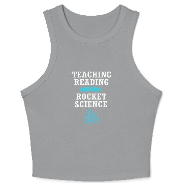 Discover Reading Teacher Librarian Book Crop Tank Top