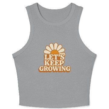 Discover Motivational Sunflower Grow Guide Crop Tank Top
