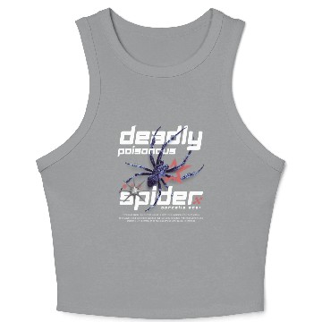 Discover Poisonous Spider Graphic Crop Tank Top