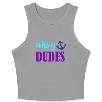 Discover Ahoy Dudes Nautical Summer Crop Tank Top