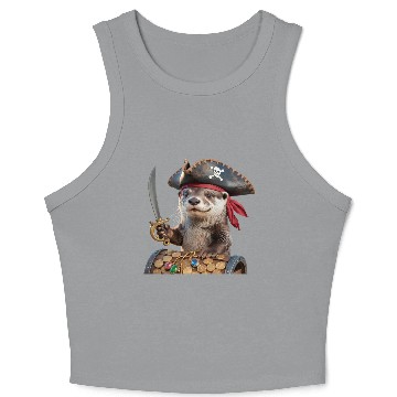 Discover Pirate Otter Adventure Crop Tank Top