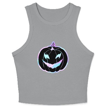 Discover Glow-In-The-Dark Jack-o-Lantern Crop Tank Top