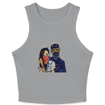 Discover Urban Rebels Masked Duo Crop Tank Top Design