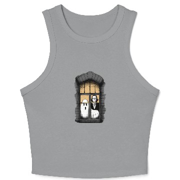 Discover Ghost and Vampire at the Window Crop Tank Top