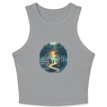 Discover Hope Illuminates the Dark Forest Crop Tank Top