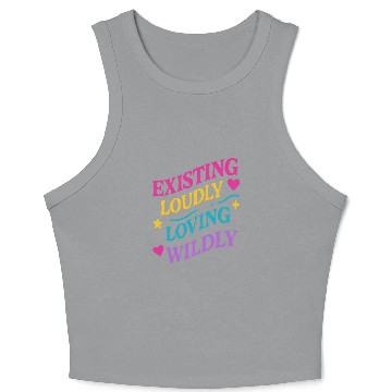 Discover Queer Pride Queer Joy LGBTQ+ Affirmation Trans Crop Tank Top