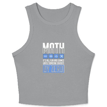 Discover Mathematician Math Teacher Mathematics Crop Tank Top