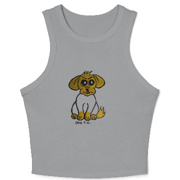 Discover Puppy Crop Tank Top