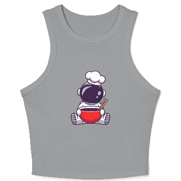 Discover Cosmic Chef Cartoon Design Crop Tank Top