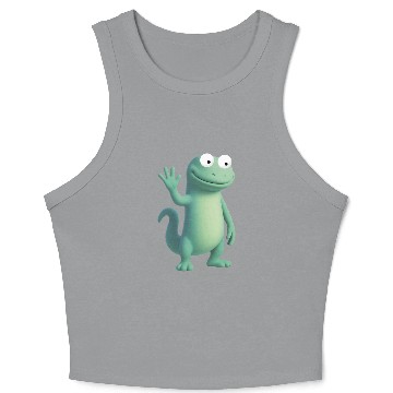 Discover Funny Lizard Meme , lizard lizard lizard Crop Tank Top
