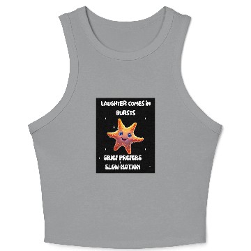 Discover Whimsical Starfish with Playful Quotes Crop Tank Top