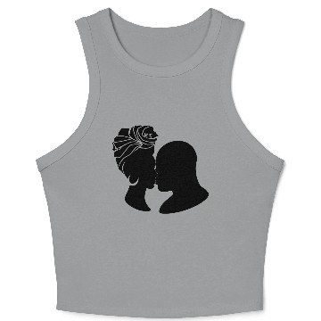 Discover Abstract Sunset Mountain Landscape Crop Tank Top