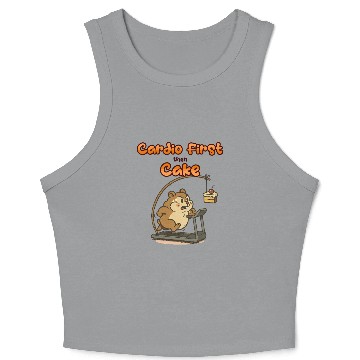 Discover Chubby Hamster Running Crop Tank Top