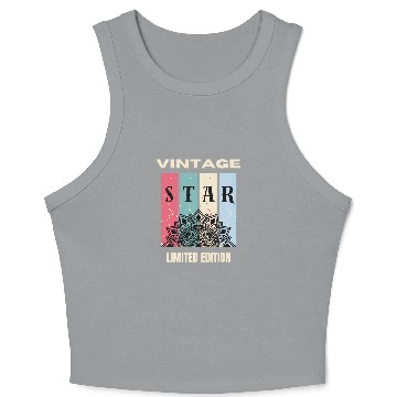 Discover Vintage Star Mandala Limited Edition Crop Tank Top