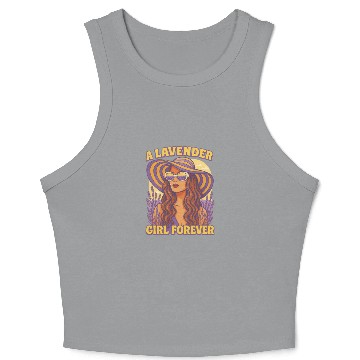 Discover lavender girl Crop Tank Top