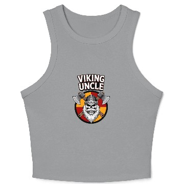 Discover viking uncle norse warrior funny gift Crop Tank Top