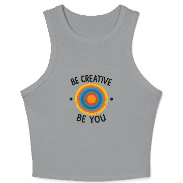 Discover Be Creative, Be You – Colorful Dot Day Design Crop Tank Top