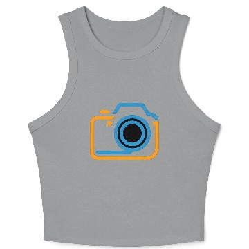 Discover Vibrant Ocean Wave Abstract Art Crop Tank Top