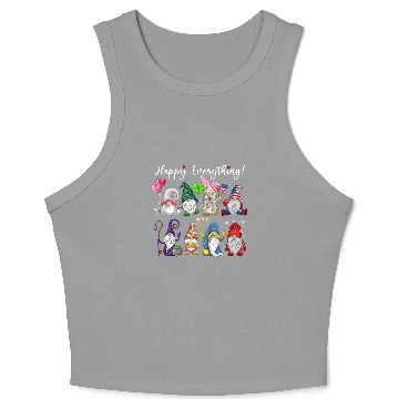 Discover Happy Everything Gnomes Every Seasons All Year Crop Tank Top