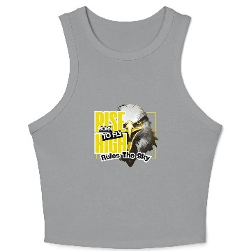 Discover Eagle with Bold Flight Theme Crop Tank Top