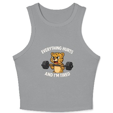 Discover Leopard Weights Mood Crop Tank Top