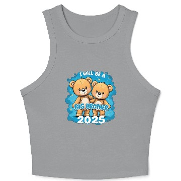 Discover I Will Be Big Brother 2025 Teddy Bear Crop Tank Top