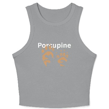 Discover Paraguine Paw Prints Animal Design Crop Tank Top
