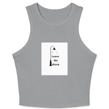 Discover sad lonely quote with a street light               Crop Tank Top