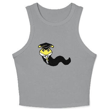 Discover Caterpillar school graduation passed College proud Crop Tank Top