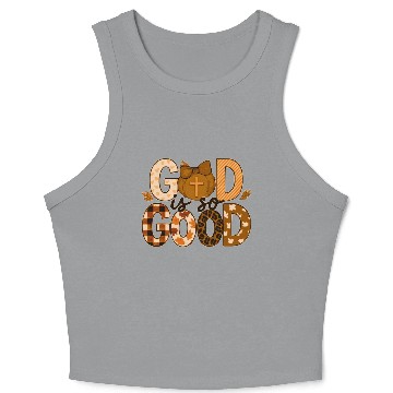 Discover God is so Good Autumn Fall Crop Tank Top
