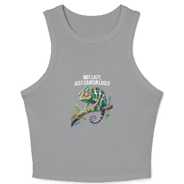 Discover Camouflaged Chameleon Pride Crop Tank Top