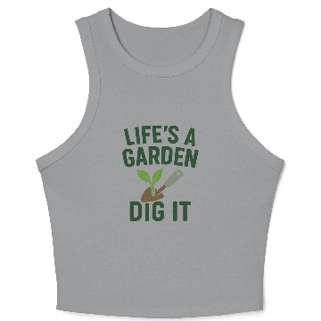 Discover Life's a Garden Dig It Crop Tank Top