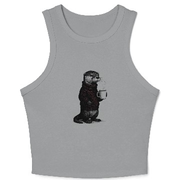 Discover Coffee Otter Crop Tank Top