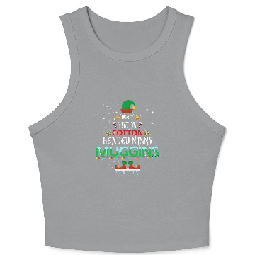 Discover Elf Cotton Headed Muggins Christmas Gift Crop Tank Top