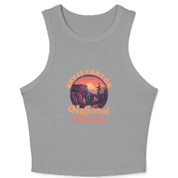 Discover Sunset Over Canyon National Park Crop Tank Top