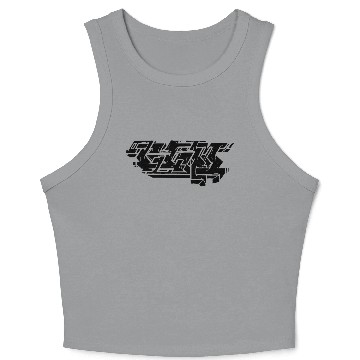 Discover Graffiti Piece - Black Crop Tank Top