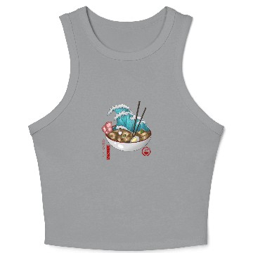 Discover Great Wave Ramen Crop Tank Top