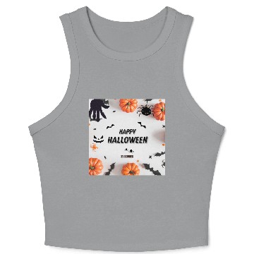 Discover Happy halloween Crop Tank Top