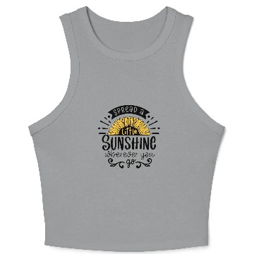 Discover Sunflower Sunshine Crop Tank Top