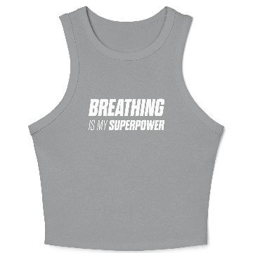 Discover Empowered Breathe Inspirational Quote Crop Tank Top