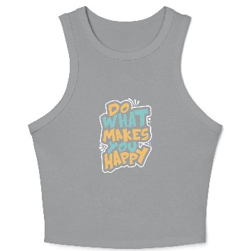 Discover Inspirational Positive Vibes Typography Crop Tank Top