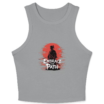 Discover Embrace The Path – Samurai Spirit Crop Tank Top