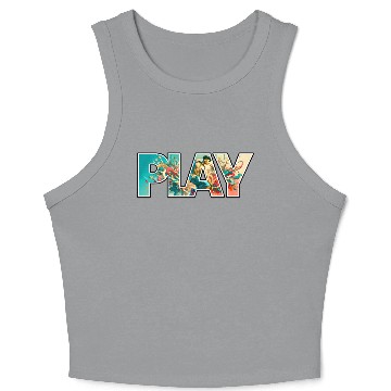 Discover Street Dance Play Logo Crop Tank Top