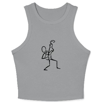 Discover Guitar Player Crop Tank Top