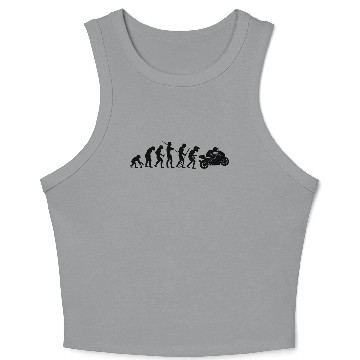 Discover Motorcycle Rider Evolution Racing Supersport Black Crop Tank Top