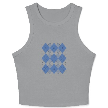 Discover Argyle Crop Tank Top