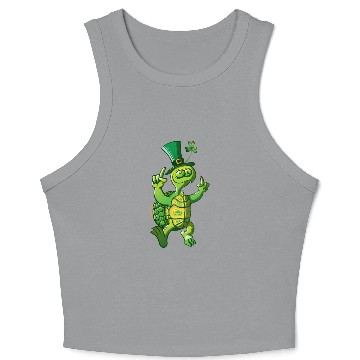 Discover Saint Patrick's Day Turtle Crop Tank Top