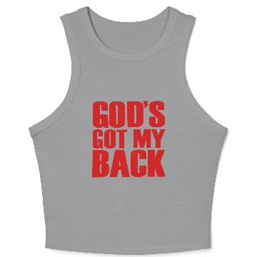 Discover GOD'S GOT MY BACK Crop Tank Top