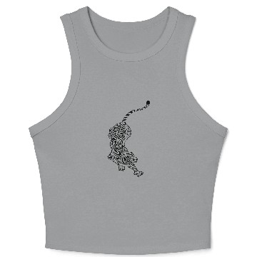 Discover Tribal Tiger Crop Tank Top