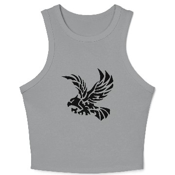 Discover Tribal Eagle - Bird - Hawk - Flying - Freedom Crop Tank Top